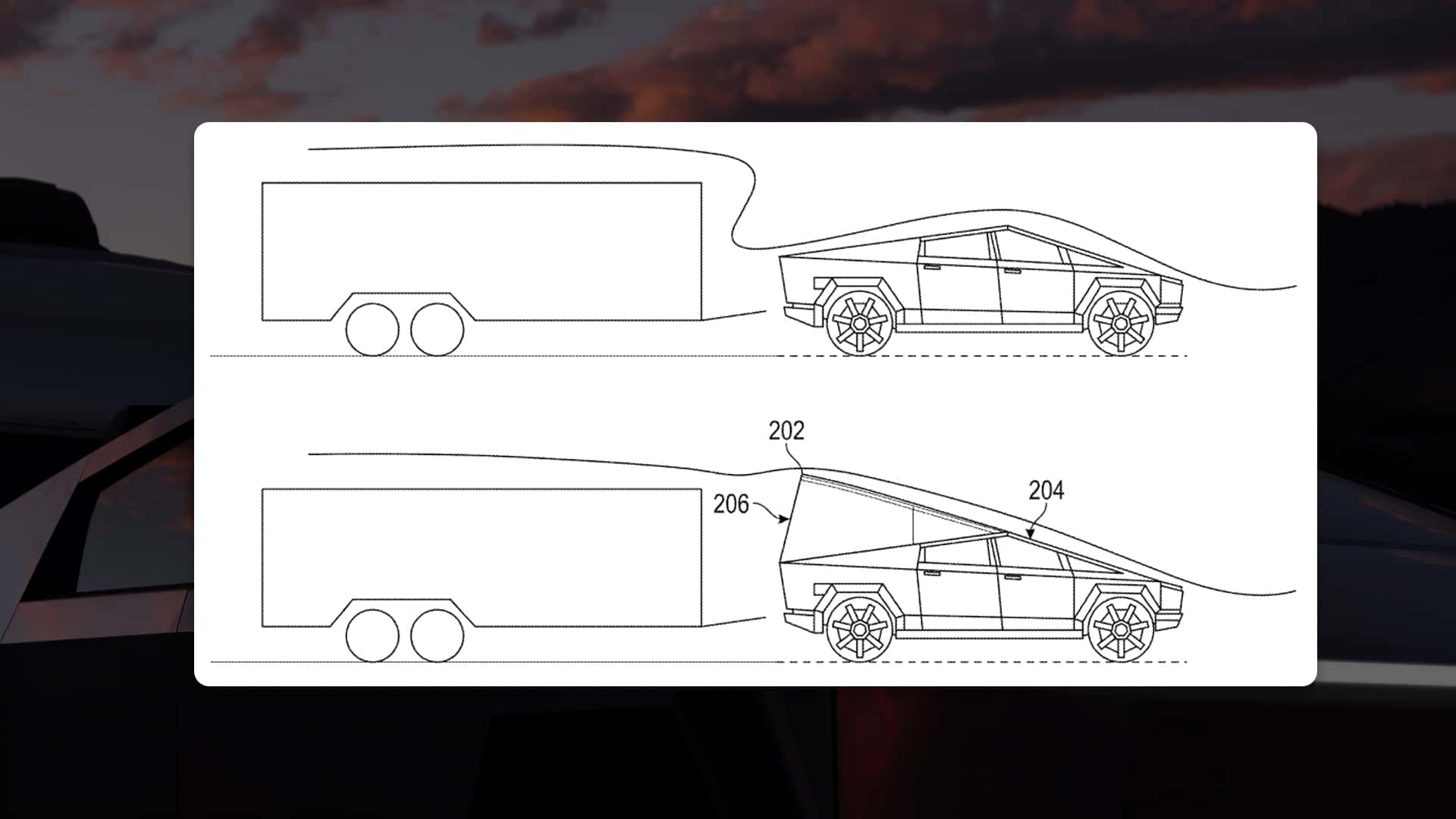 Brevet pour un Aileron Gonflable d'Extension d'Autonomie du Tesla Cybertruck