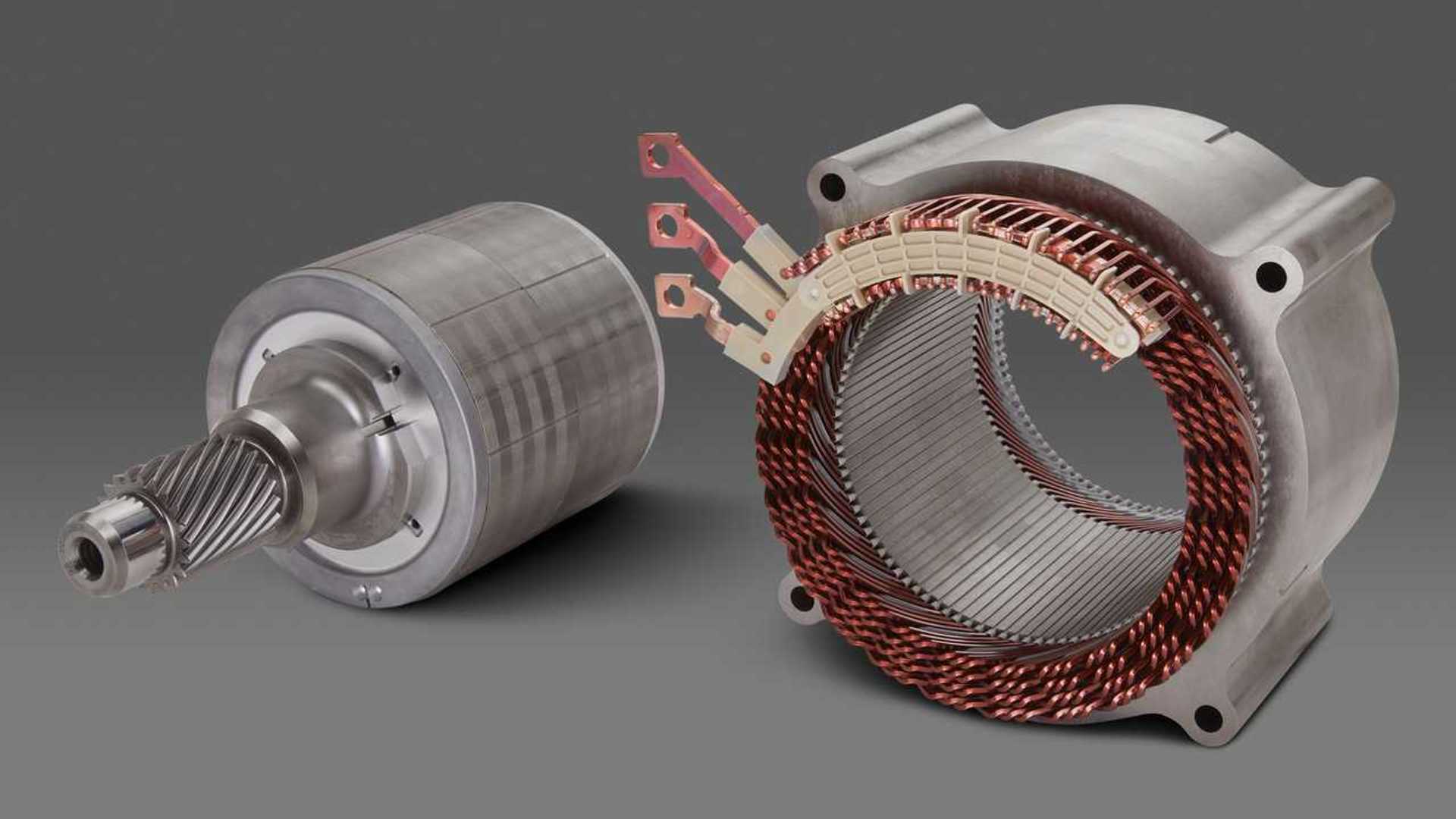 Piattaforma GM Ultium : le moteur EV à aimants permanents de 255 kW de GM sera utilisé pour des applications à traction intégrale et à propulsion arrière haute performance.