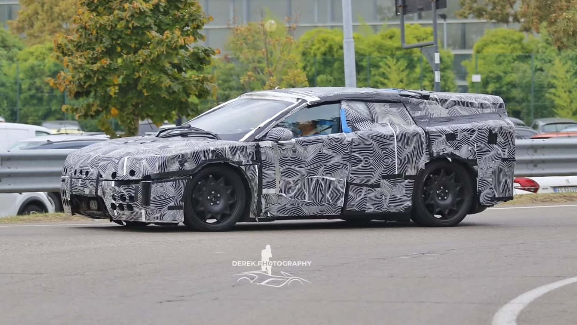 Ferrari eléctrico con carrocería de producción