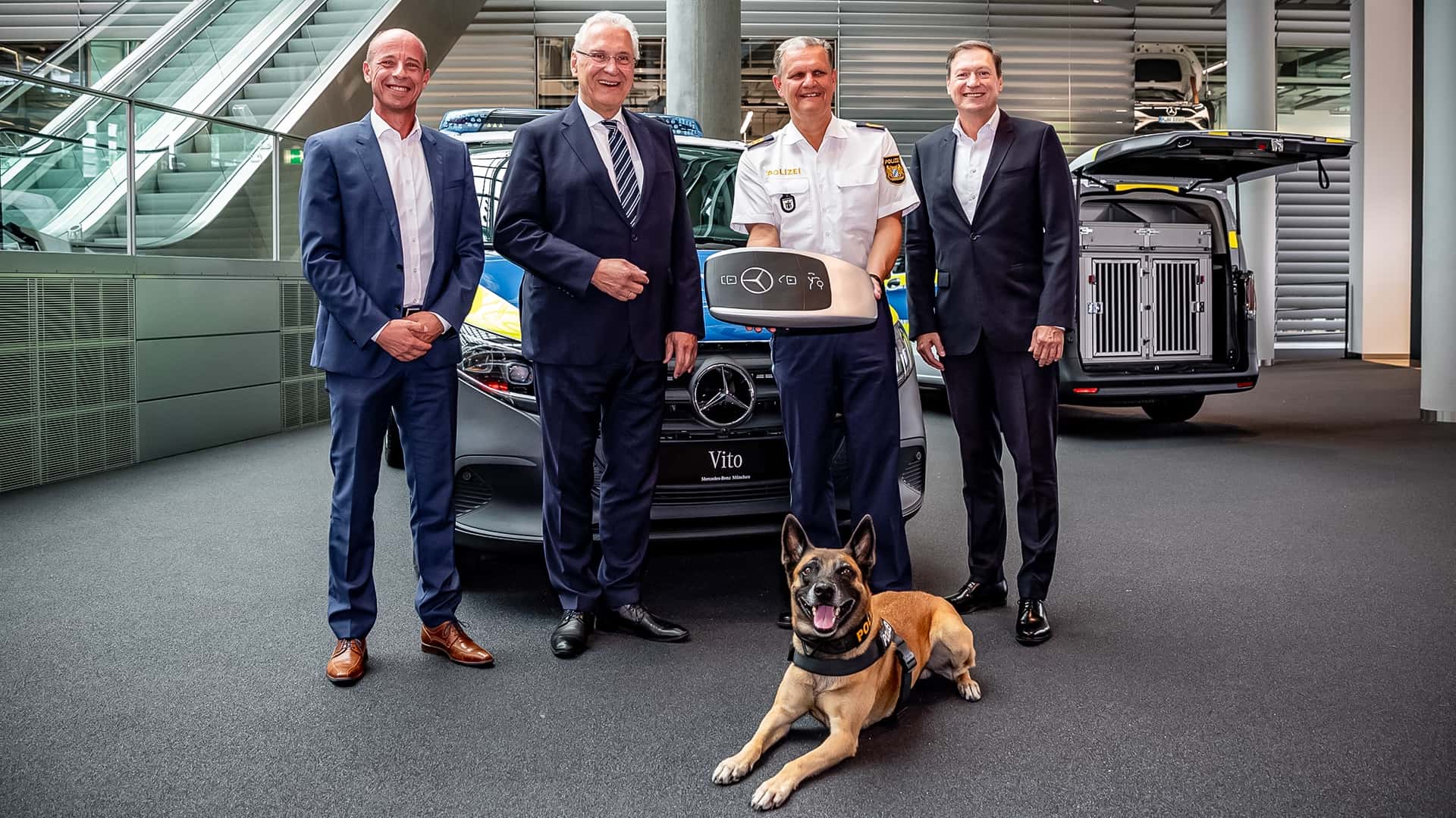 Bayerische Polizei setzt auf Mercedes Vans