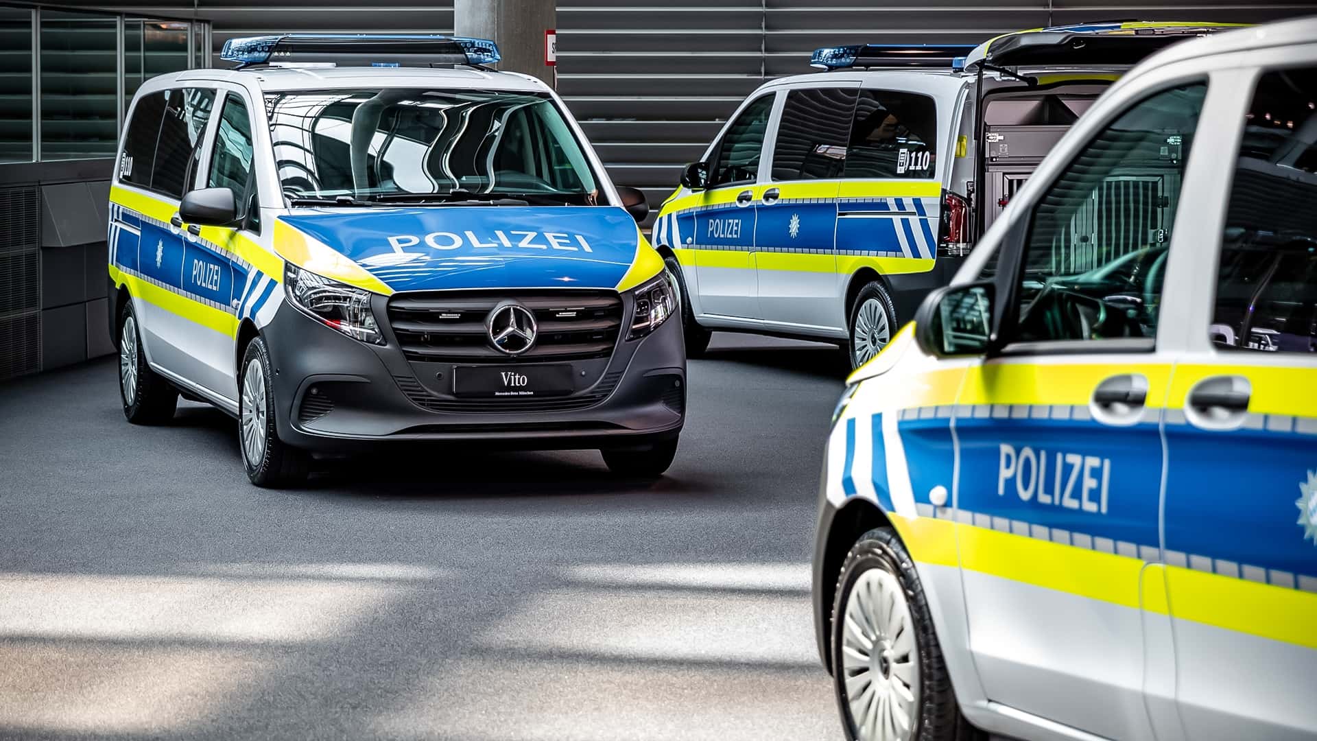 Bayerische Polizei setzt auf Mercedes Vans