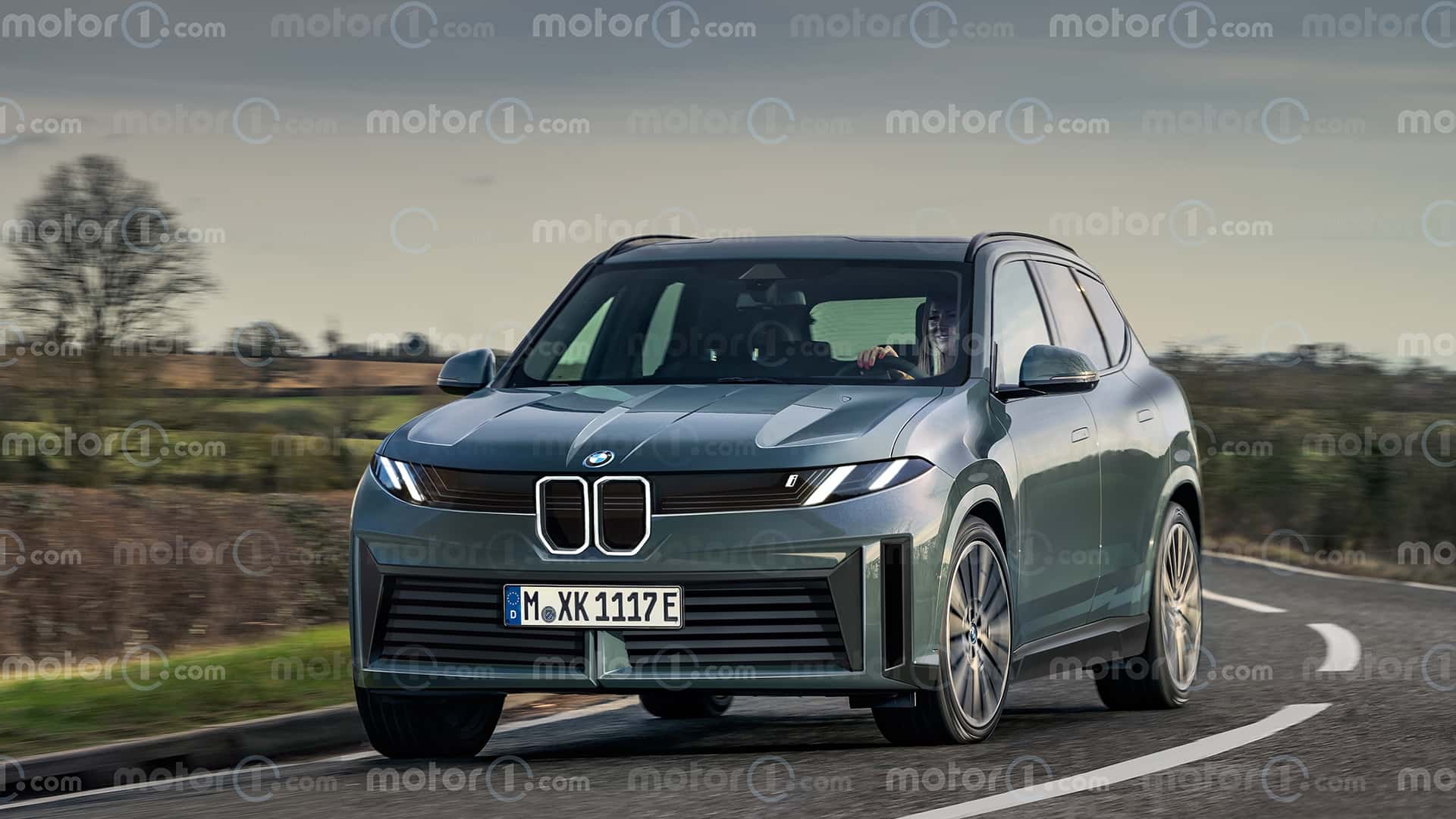 BMW iX3 (2025), the Motor1.com render