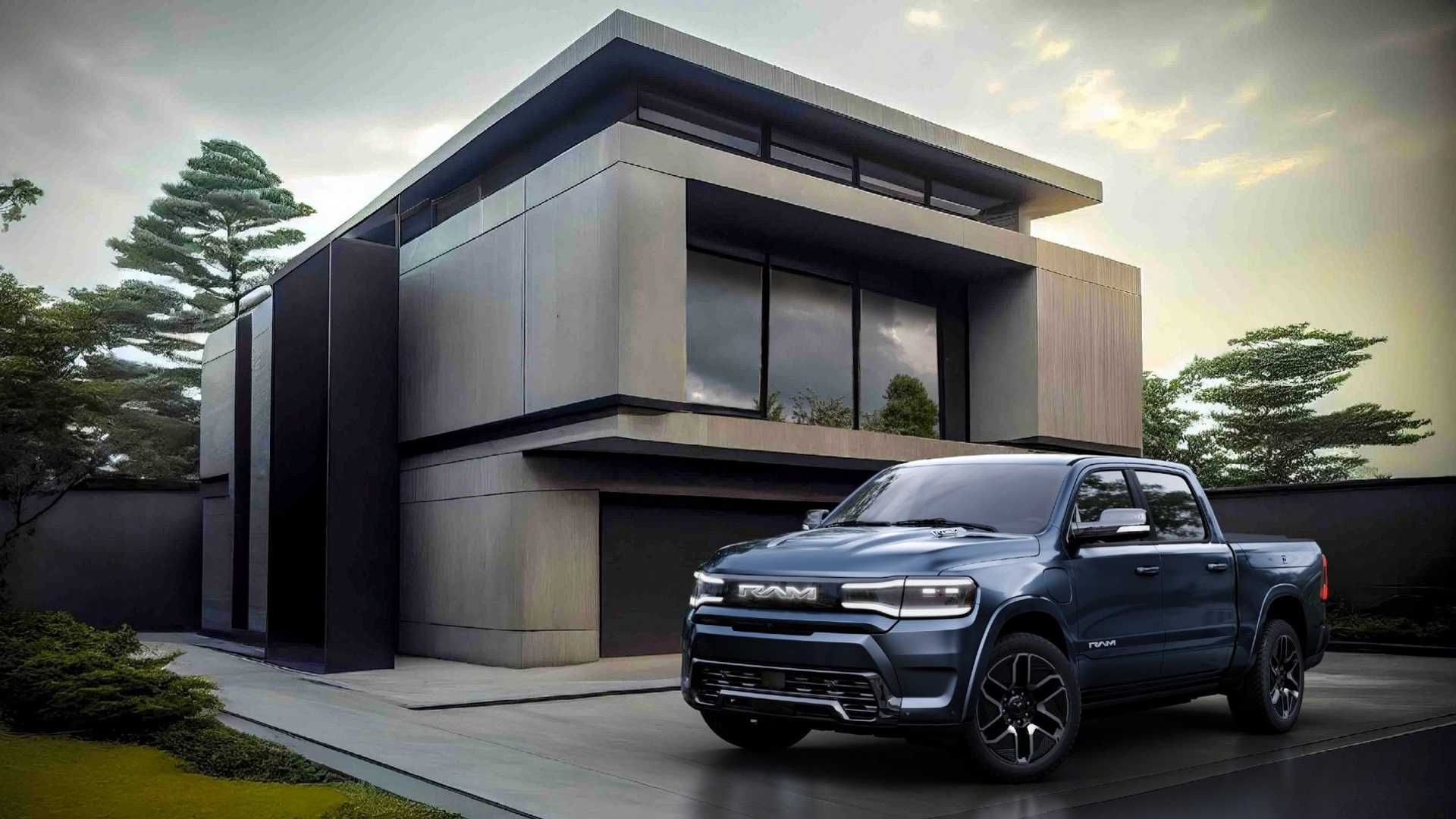 2024 Ram 1500 REV exterior front three-quarter view