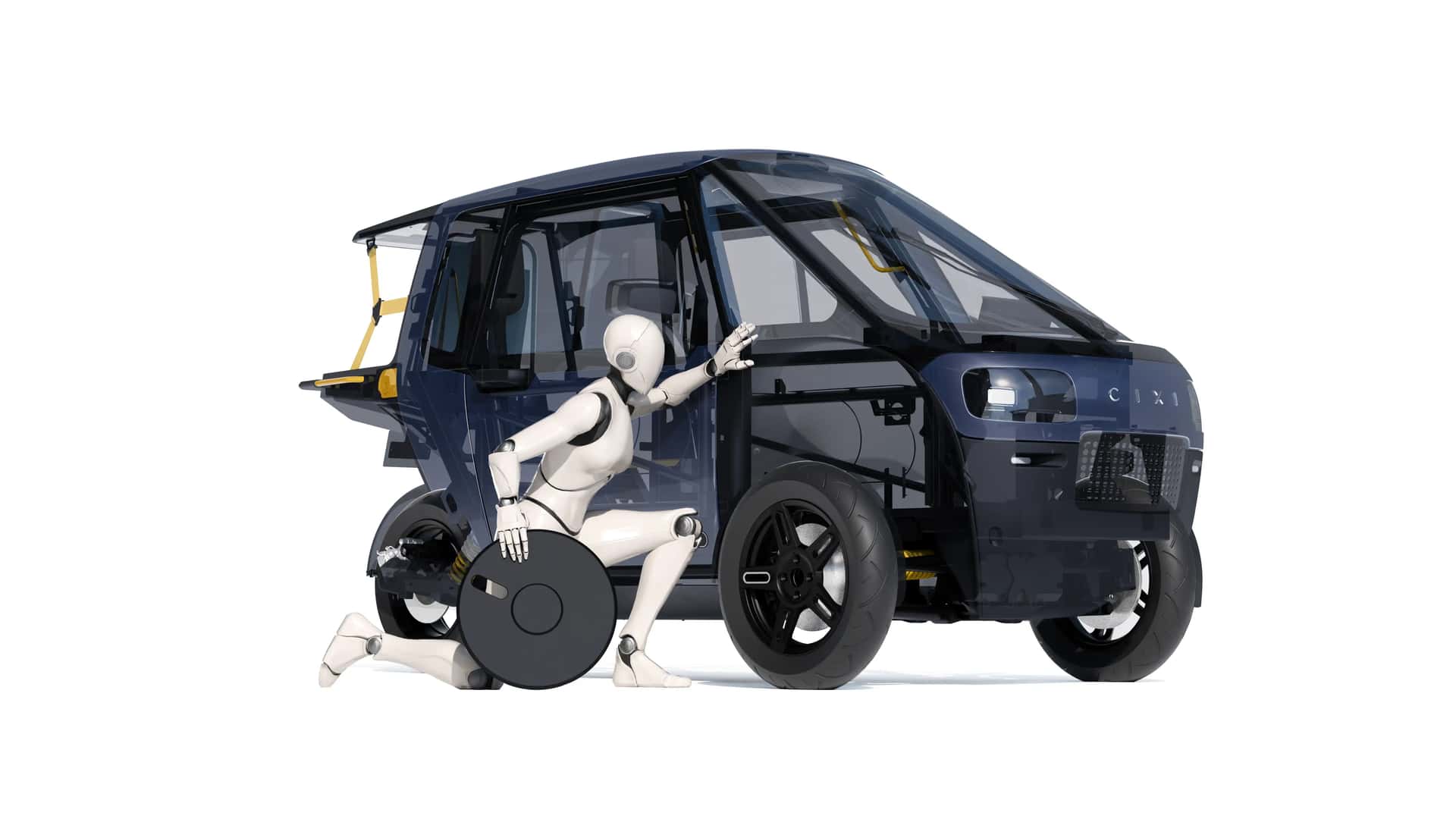 Vigoz, l'étrange voiture électrique à pédales