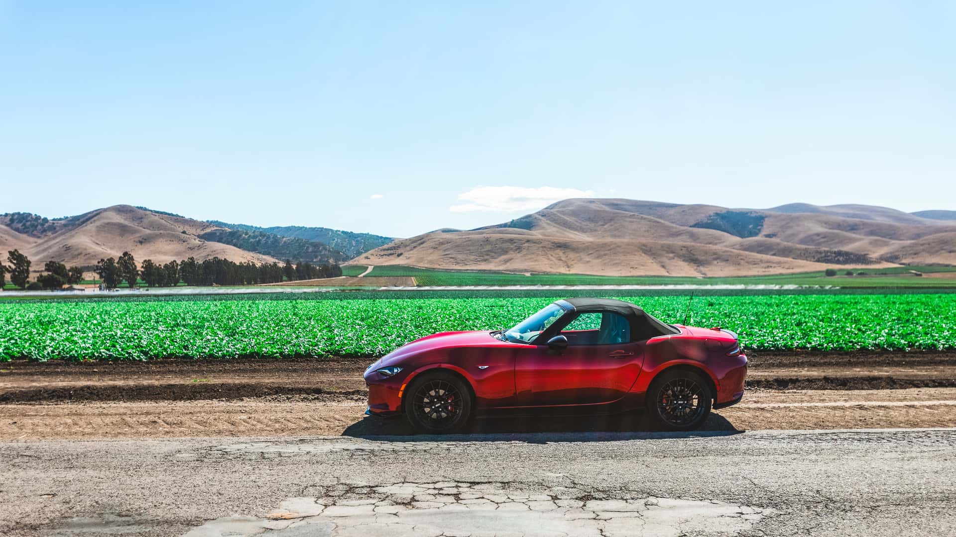 Perjalanan Jalan Raya Mazda Miata California