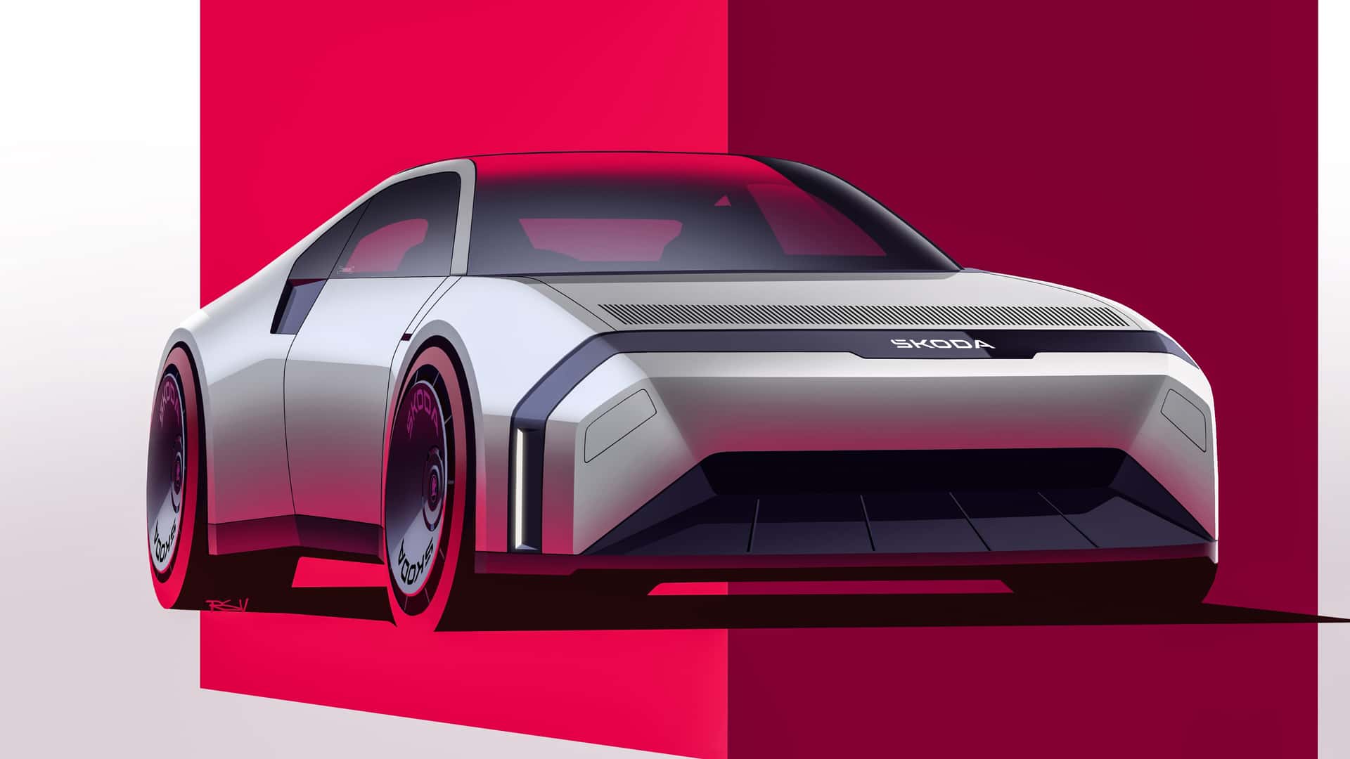 Skoda 110 R concept official rendering