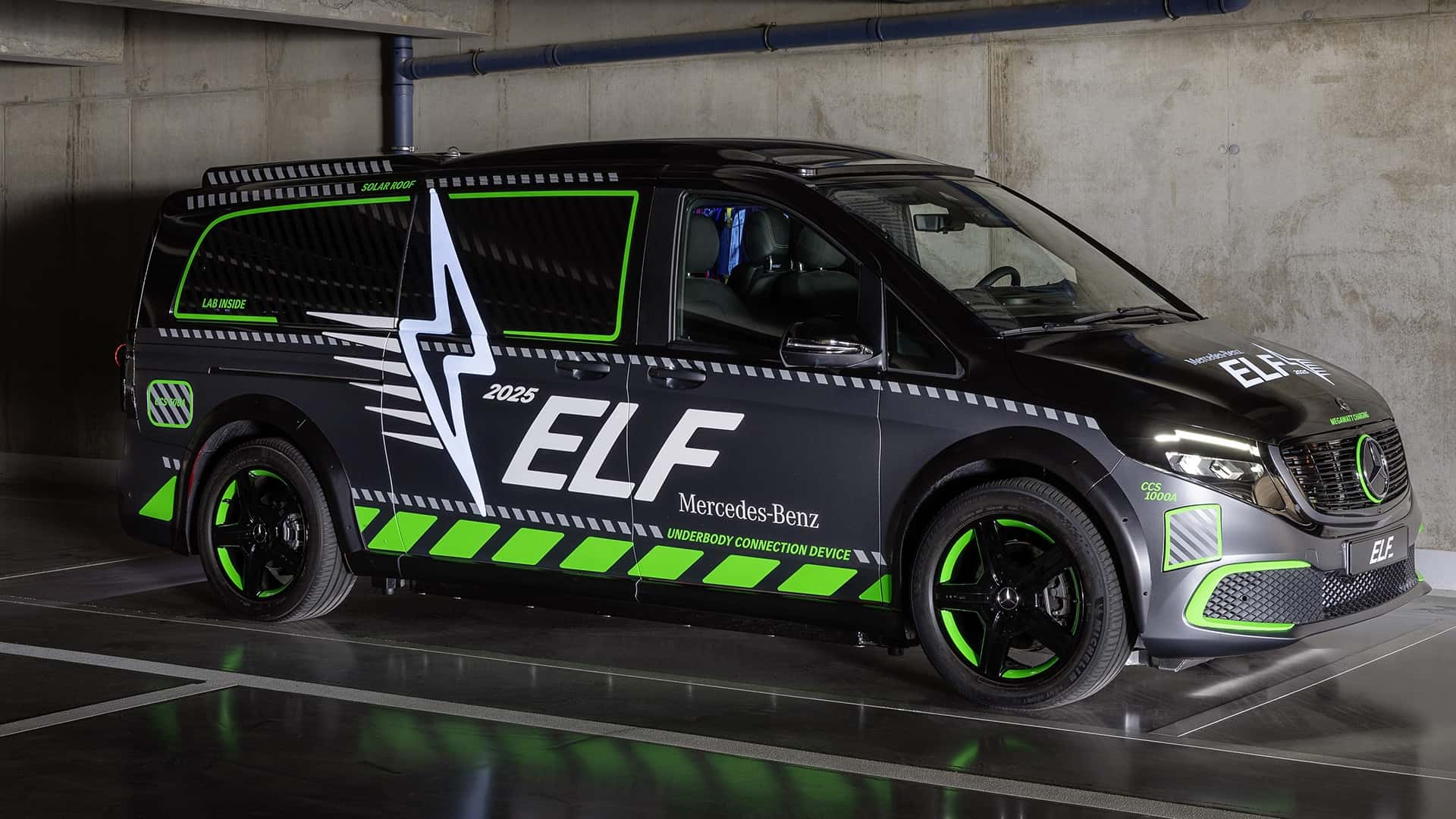 Mercedes- ELF, le véhicule expérimental pour les technologies de recharge