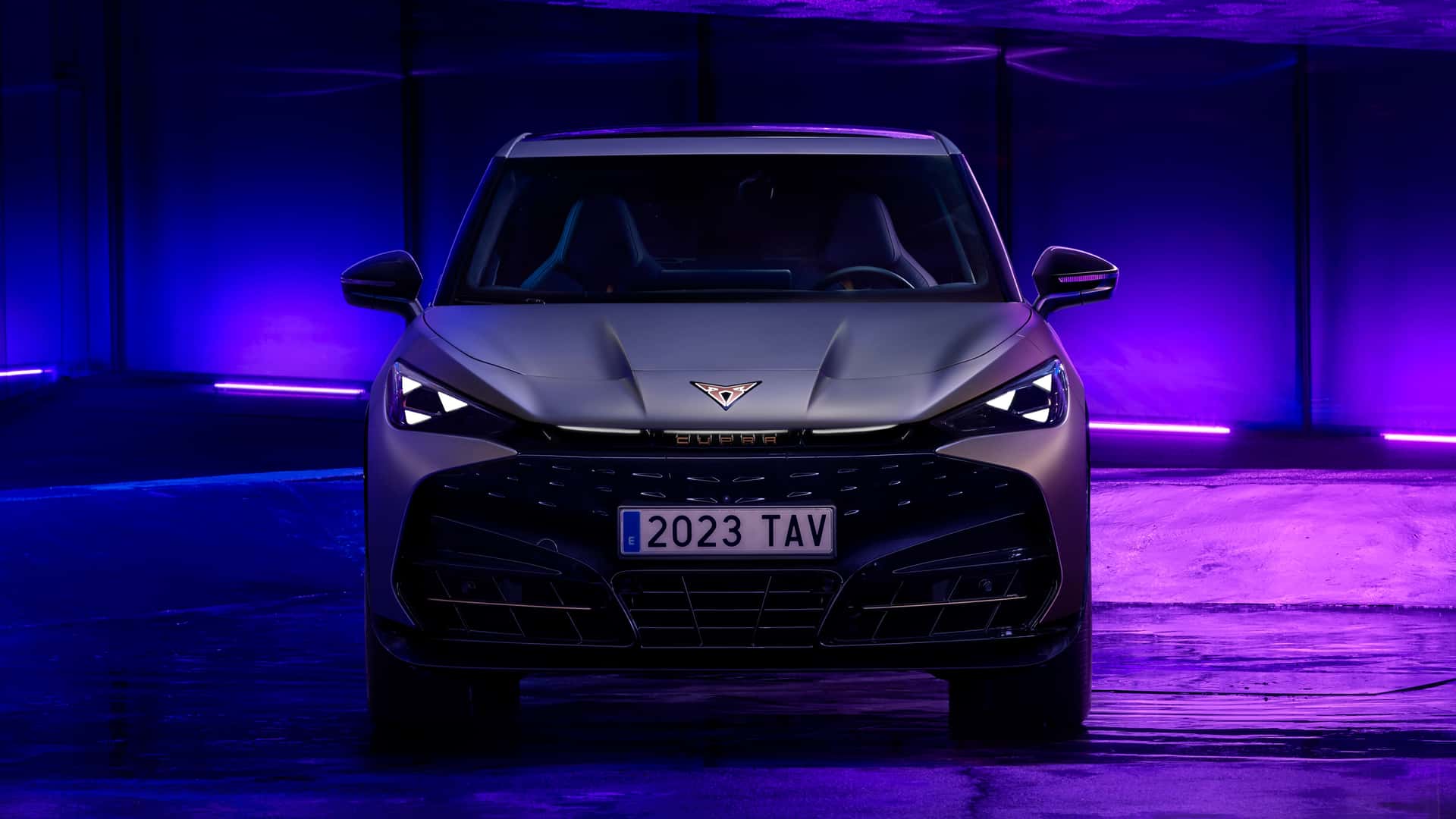 <p>Cupra Tavascan: con triángulos claros, el anverso es una firma digital</p>