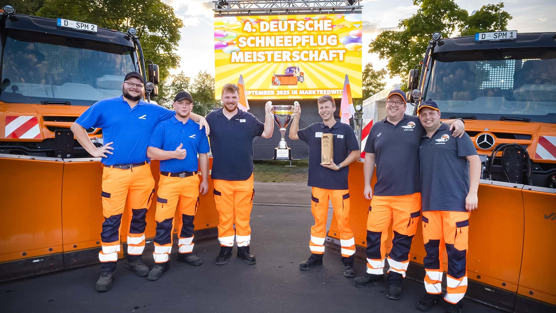 Unimog bei der 4. Deutschen Schneepflugmeisterschaft