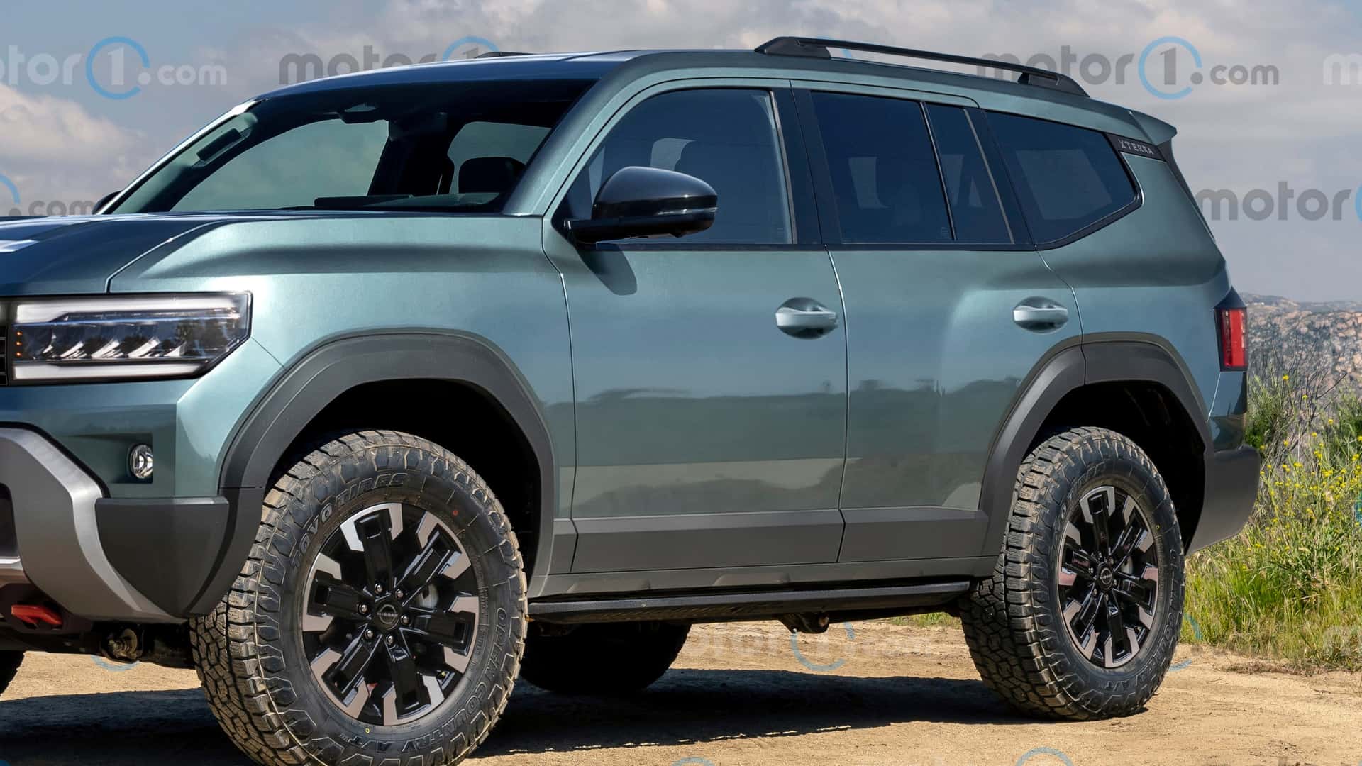 2028 Nissan Xterra Rendering by Motor1