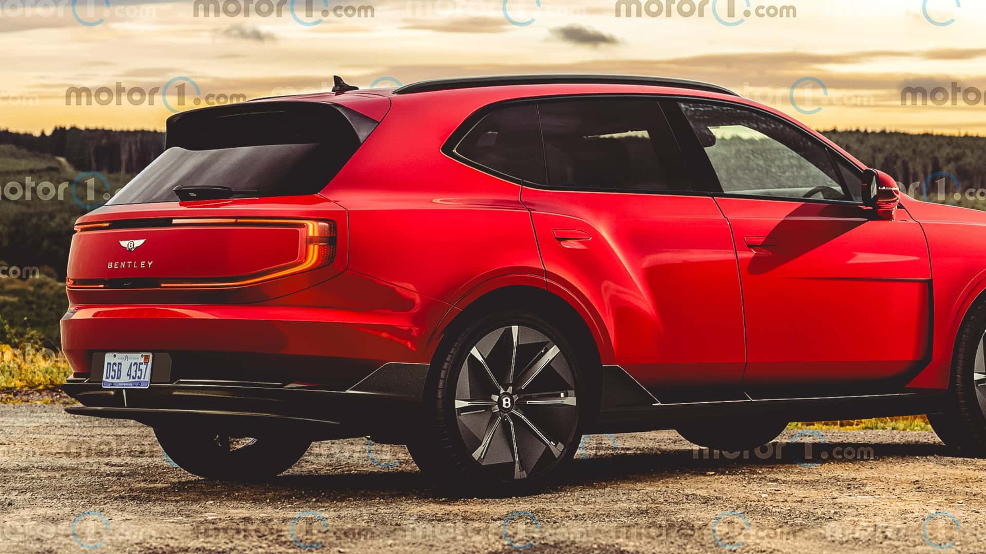 Rendering 'Urban SUV' Bentley oleh Motor1