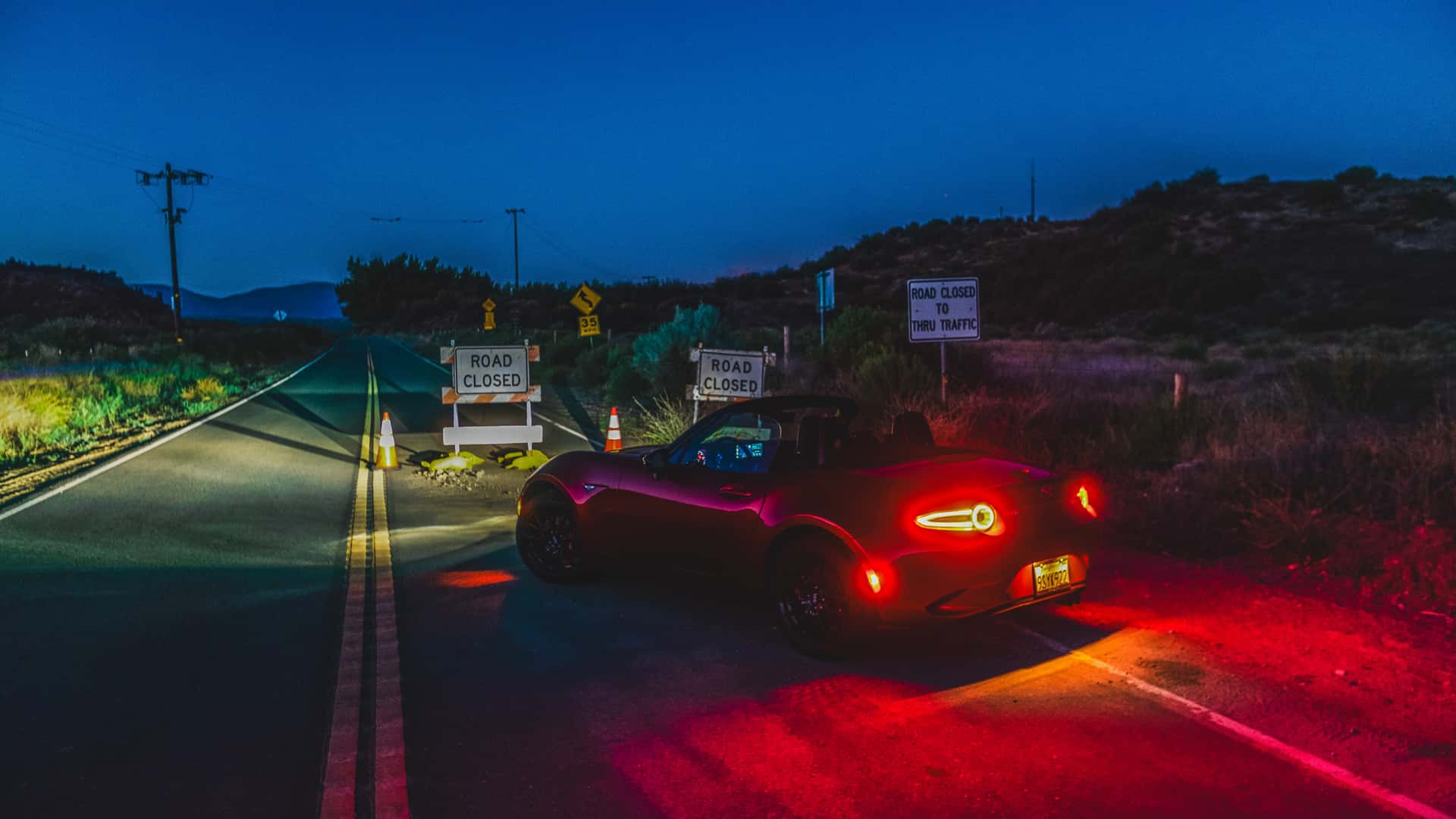 Perjalanan Jalan Raya Mazda Miata California