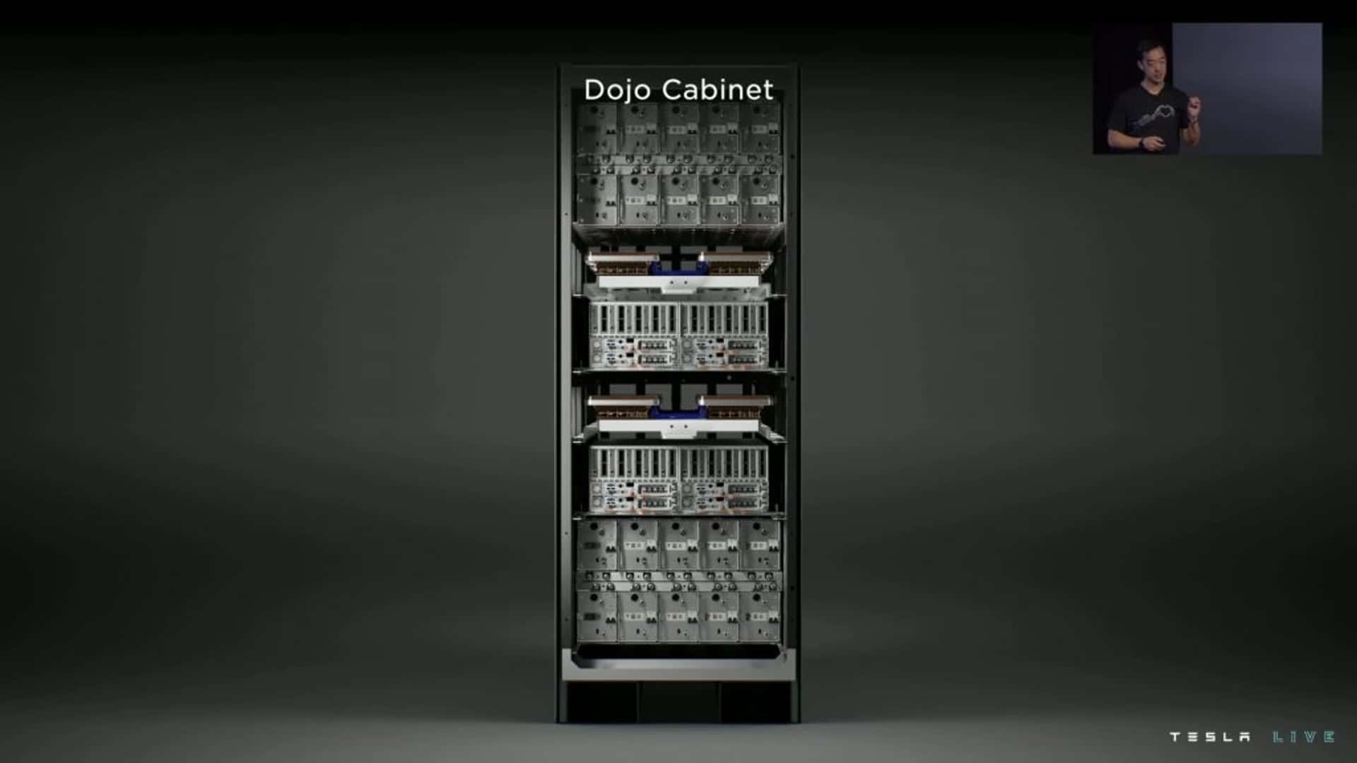 Kabinet superkomputer Tesla Dojo