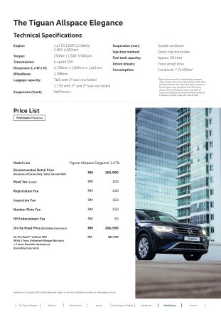 2025 Volkswagen Tiguan Allspace Elegance Malaysia spec sheet-1