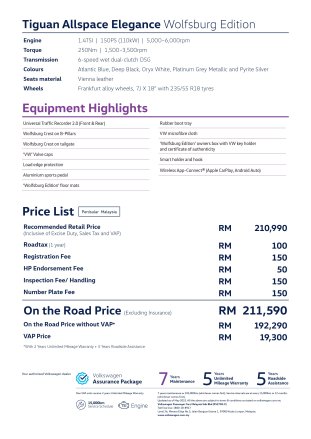 2025 Volkswagen Tiguan Allspace Elegance Wolfsburg Edition Malaysia spec sheet-2