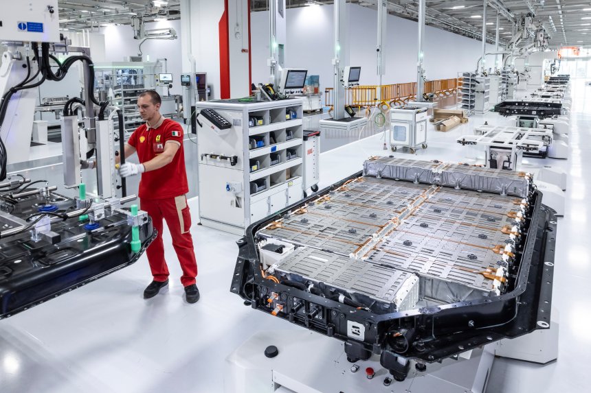 Ferrari E-Building EV component production-25