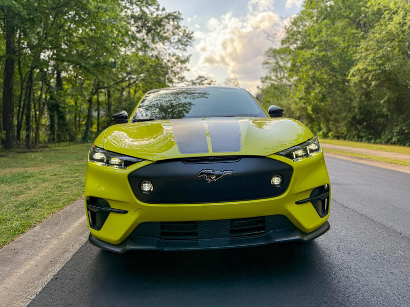 I drove Ford's Mustang Mach-E Rally. It looks like a life-sized Hot Wheels toy but is actually a fantastically fast electric SUV.