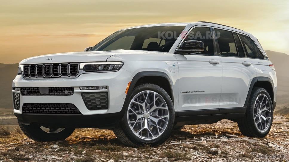 ジープ『グランドチェロキー』新型プレビュー！ グリル新設計、2.0L直4ターボチャージャーを導入か