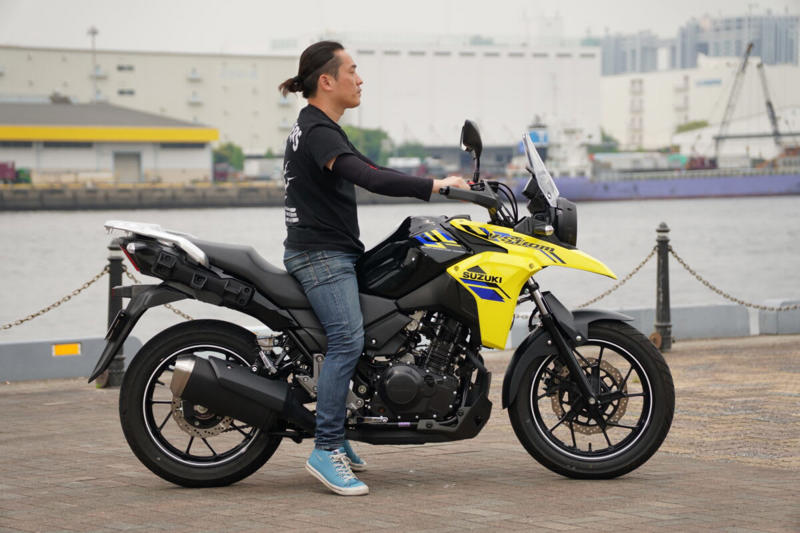 編集部・朝日とVストローム250