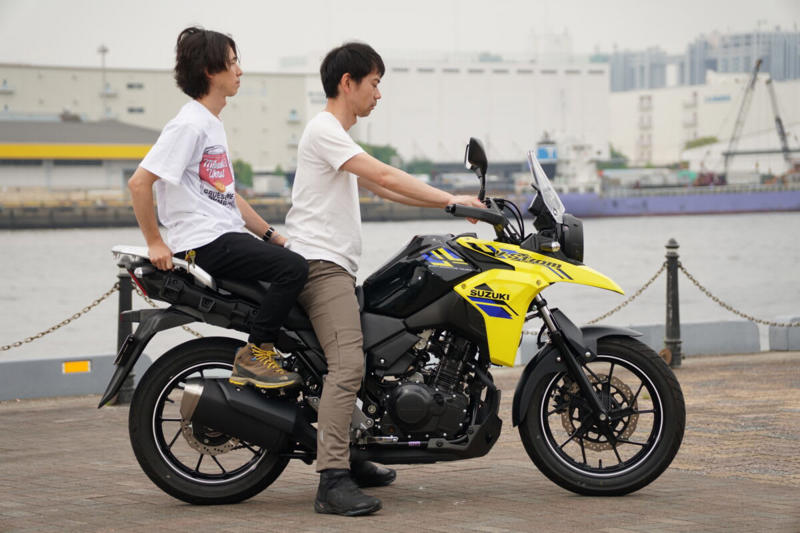 Vストローム250のタンデム