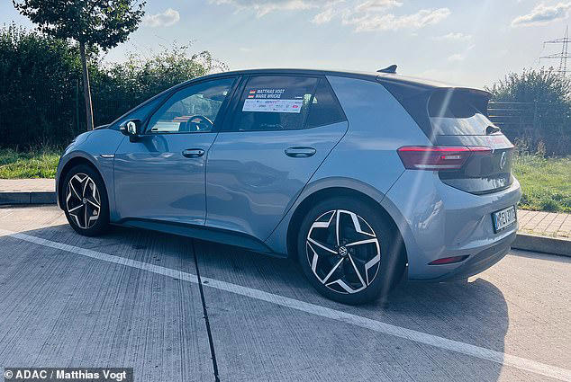 How much battery range has this electric VW lost after 107,000 miles in four years?