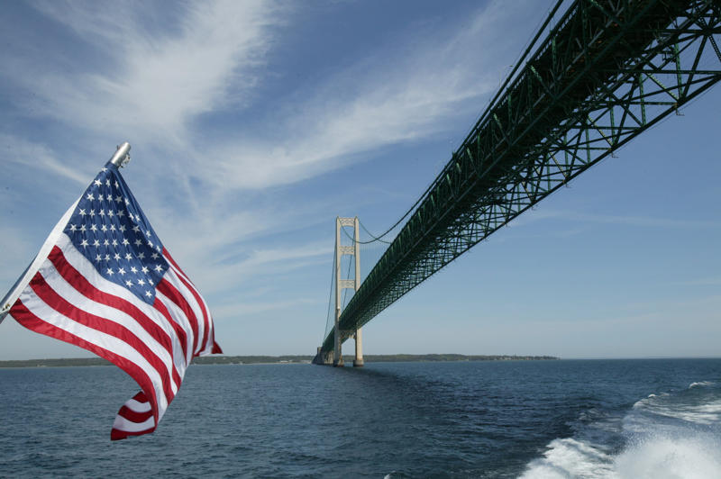 Mackinac Bridge walkers can ferry to St. Ignace, Mackinaw City. How to book service