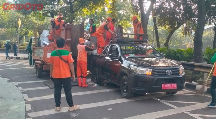 demo, lalulintas, polda metro, aksi demo, Gedung DPR MPR, kondisi lalulintas, Kondisi Lalulintas di Jakarta Pasca Aksi Demo Sudah Mulai Normal