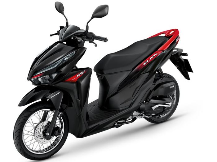 honda, laos, motor matic, honda vario 125, honda click 125, Honda Vario 125 Versi Pelek Jari-jari, Begini Tampilan Click 125 Tipe Spoke Wheel