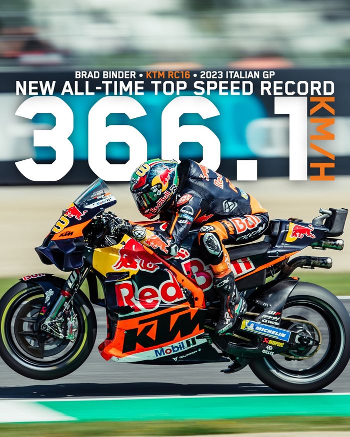 MotoGP, ktm rc16, brad binder, top speed, motor motogp, Motor MotoGP dengan Top Speed Tertinggi Dijual, Harganya Mulai Segini