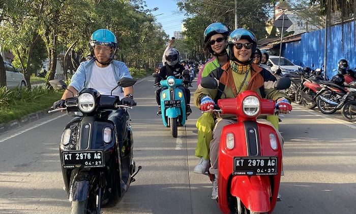 Yamaha Fazzio, modifikasi yamaha fazzio, Fazzio Modifest 2025, Fazzio Modifest Samarinda 2025, Yamaha Fazzio Kalcer, Kece Abis, Tema Iconic dan Kalcer Jadi Bahan Pelototan di Fazzio Modifest Samarinda 2025