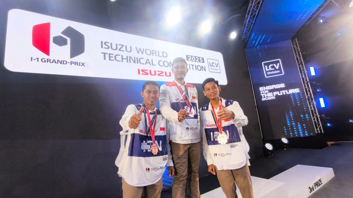 isuzu d-max, isuzu, Mekanik Isuzu, Kompetisi Mekanik Isuzu, I-1GP 2025, Mekanik Isuzu Indonesia Naik Podium di Ajang Kompetisi Dunia, Kalahkan 15 Negara Lain