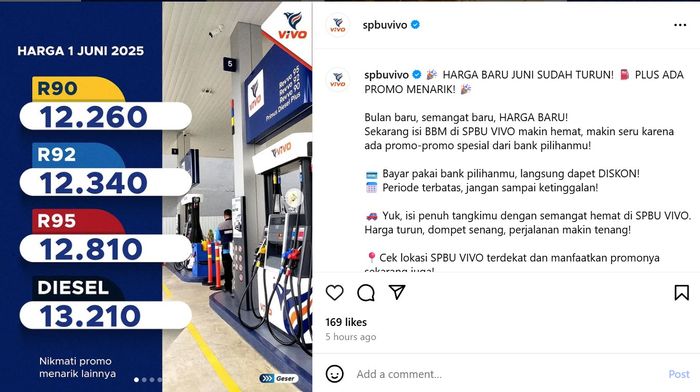 Indonesia, vivo, harga bbm, daftar, Juni 2025, Daftar Harga BBM Vivo Terbaru Per 1 Juni 2025, Semuanya Turun