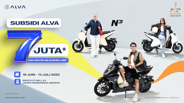 alva, Motor listrik Alva, Jakarta Fair Kemayoran 2025, Motor Listrik Rp 13 Jutaan, Pekan Raya Jakarta 2025, Ada Diskon Rp 7 Juta, Cuma Di Lokasi Ini Bisa Beli Motor Listrik ALVA Mulai Rp 13,5 Juta