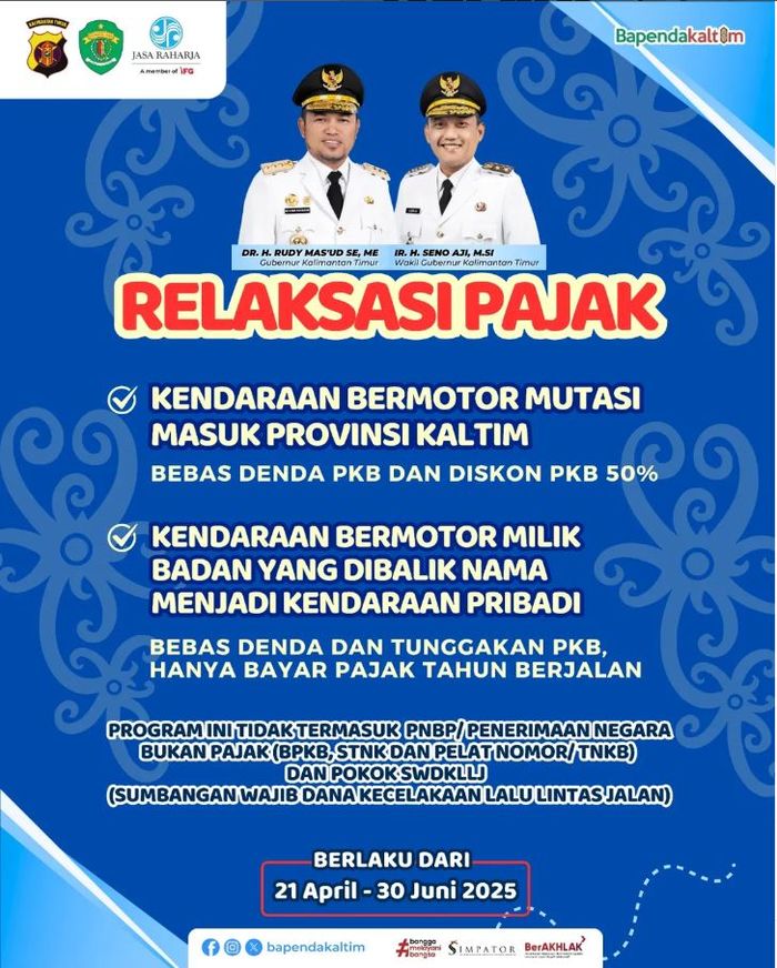 pajak kendaraan, pemutihan pajak kendaraan, Pemutihan Kalimantan Timur, Pemutihan Pajak Kaltim, Sedih, Ampunan Denda dan Tunggakan Pajak Kendaraan di Provinsi Ini Sisa Hitungan Hari