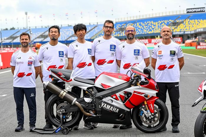 MotoGP, yamaha, livery spesial, motogp belanda, Noriyuki Haga, YZF-R7, Yamaha Bawa Livery Spesial di MotoGP Belanda 2025, Terinspirasi Motor Legendaris Tahun 1999
