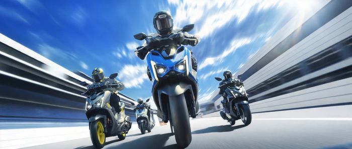 yamaha aerox, aerox 155, harga Yamaha Aerox, matic dek rata, yamaha cygnus xr 155 dx, Yamaha Aerox Dek Rata Meluncur Pakai Mesin 155 VVA, Harga Bikin Bengong