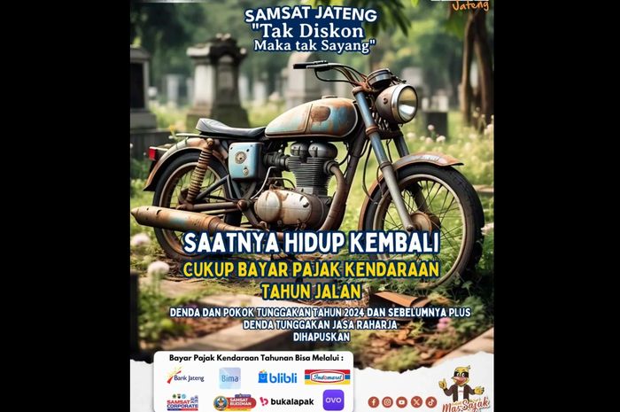 Tutup Buku Pemutihan Pajak Kendaraan, Pemprov Jateng Cuan Rp 333,9 Miliar