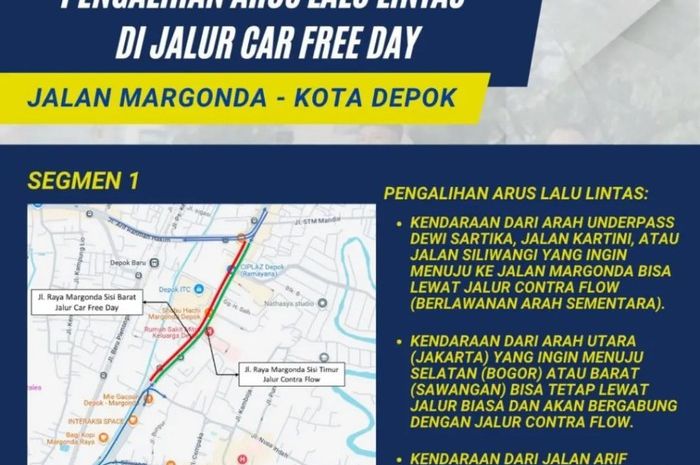 Car Free Day Indonesia Minta CFD 4 Mei di Depok Distop, Ini Alasannya