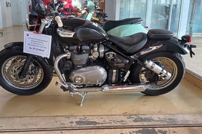 Dilelang KPK, Triumph Speedmaster Bonneville 1200 HT Milik Sosok Fenomenal Ini Laku Rp 211 Juta