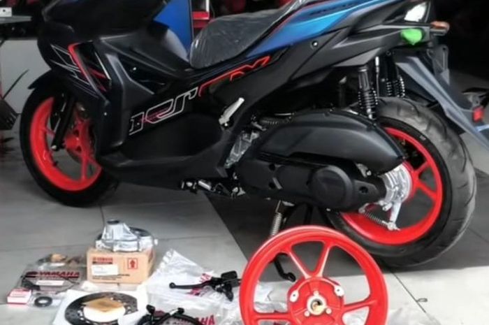 Segini Biaya Pasang Rem Cakram Belakang Aerox Baru ke Aerox Lama