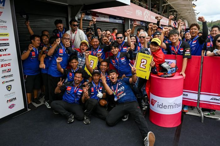 Wahyu Nugroho dan M Faerozi Cetak Sejarah, Bawa Yamaha Raih Double Podium di Mandalika