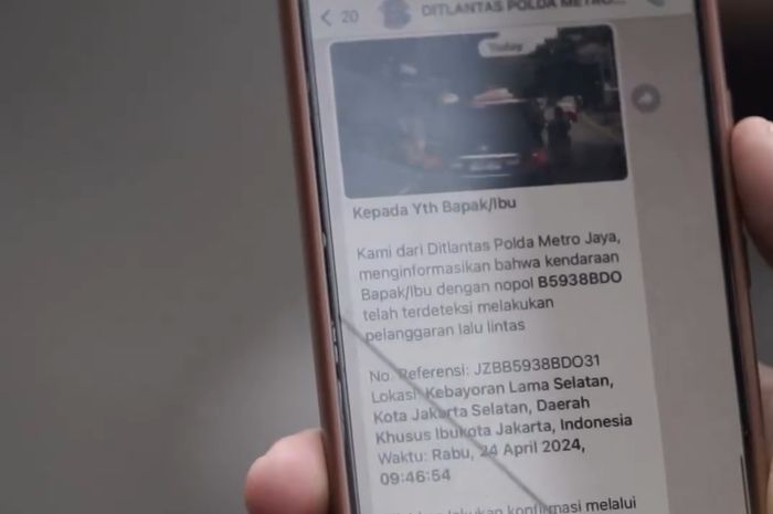 Pulang Mudik Dapat WA Tilang Elektronik, Segera Konfirmasi Pakai Cara Ini Sebelum Hari Kesekian