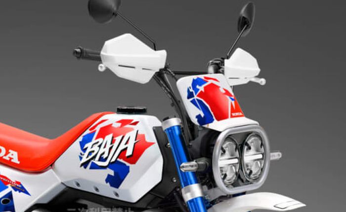 honda, honda monkey, honda monkey 125, Honda XR Baja, monkey 125 baja, Versi Mini XR Baja Dipersiapkan Honda, Pasang Lampu Ikonik, Mesin Imut