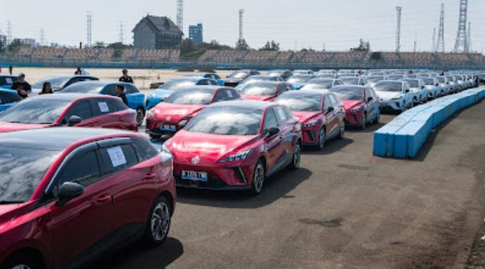 Jakarta E-Prix, mobil listrik MG, MG Electric Vehicle Club Indonesia (MGEVC), MGEVC, Komunitas mobil MG, Dukung Formula E 2025, MGEVC Gelar Konvoi 120 Mobil Listrik di Sirkuit Ancol