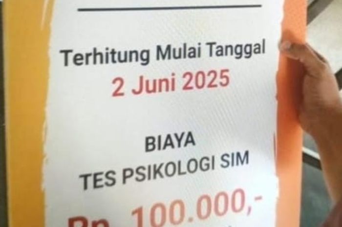 Biaya Psikologi Naik Jadi Rp 100 Ribu Per Juni, Bikin SIM Jadi Segini