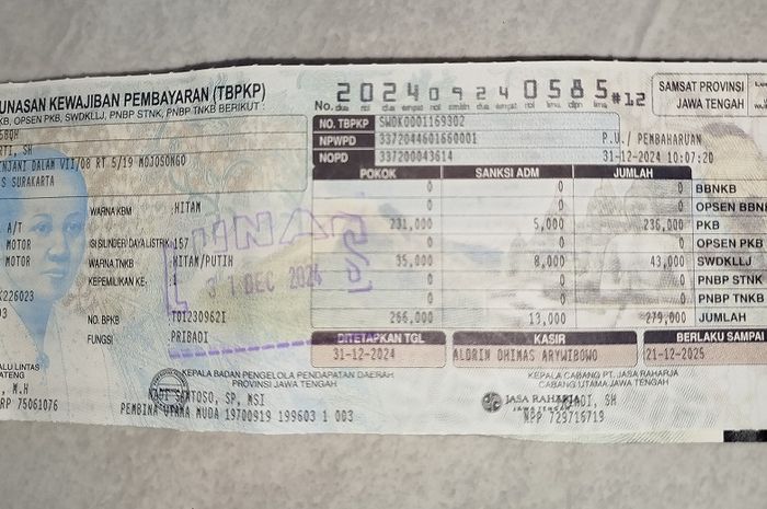 Baru Tahu, STNK Sudah Bisa Diperpanjang dalam Jangka Waktu Segini Jauh Sebelum Jatuh Tempo