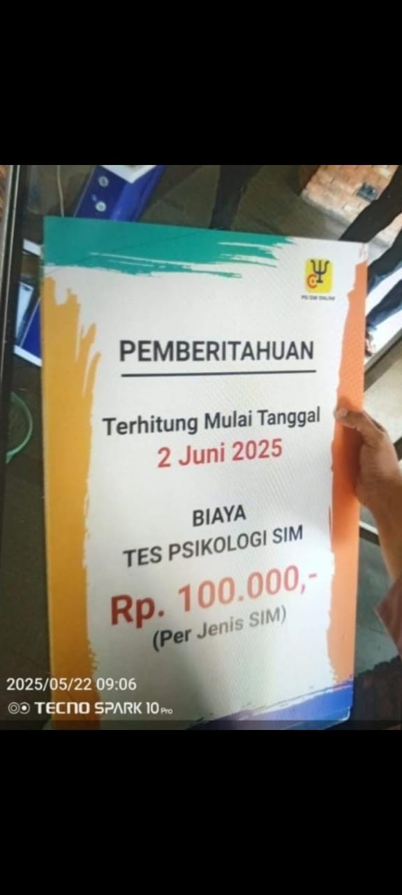 sim a, sim c, Satpas SIM, biaya sim, oktober 2025, Tarif Tes Psikologi Naik, Segini Biaya Bikin SIM Per Oktober 2025
