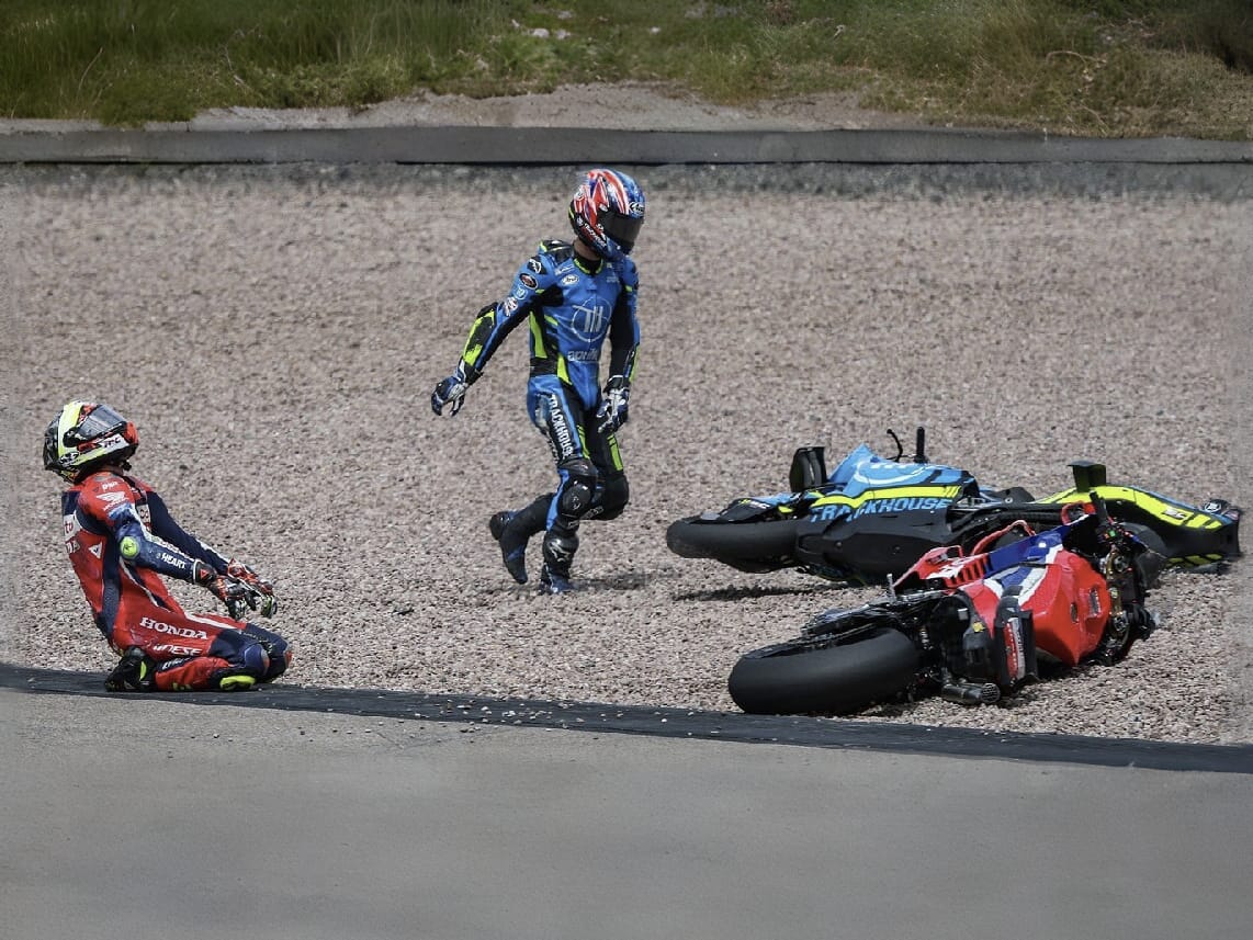 MotoGP, cedera, pembalap motogp, Karena Hal Ini, Pembalap MotoGP Ogah Pakai Obat Penghilang Rasa Sakit