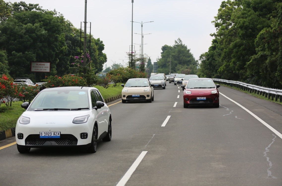 AION UT Digas Jakarta-Bandung PP Satu Kali Charge, Jarak Tempuh Sisa Segini di Akhir Perjalanan