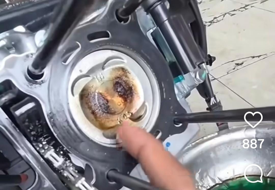 Mesin Motor Baru Dipakai 5 Km Sudah Dibongkar, Begini Penampakannya